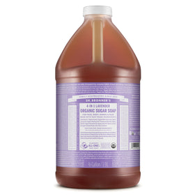 Dr. Bronner's Organic Sugar Soap Lavender 64 oz front view