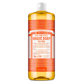 Dr. Bronner's Pure-Castile Liquid Soap Tea Tree 32 oz front view