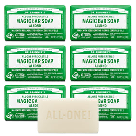 Dr. Bronner's Pure-Castile Magic Bar Soap Almond front view