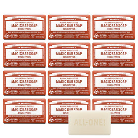 Dr. Bronner's Pure-Castile Magic Bar Soap Eucalyptus front view