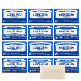 Dr. Bronner's Pure-Castile Magic Bar Soap Peppermint 5oz front view
