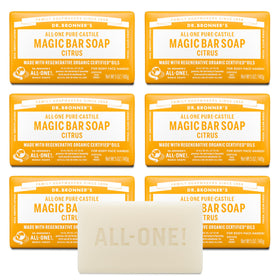 Dr. Bronner's Pure-Castile Magic Soap Bar Citrus front view