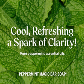 Dr. Bronner's Pure-Castile Magic Soap Bar Peppermint in bathroom setting