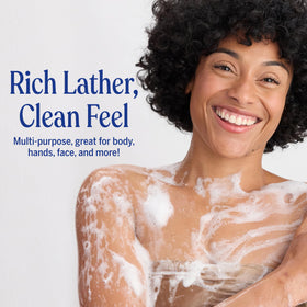 Dr. Bronner's soap in a bathroom setting