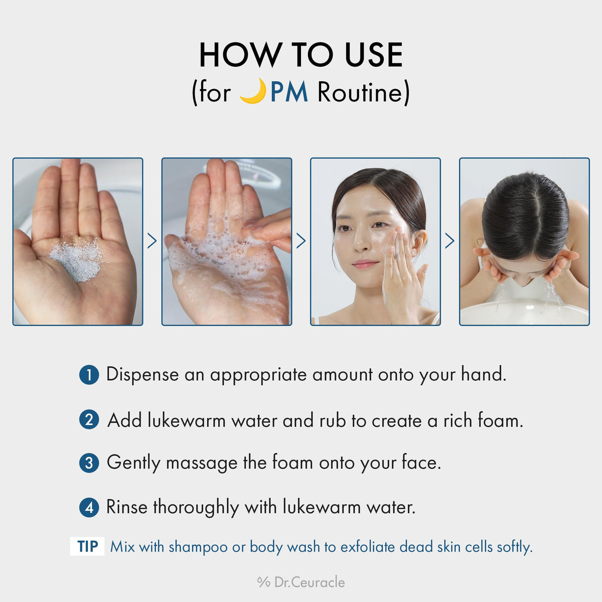 Dr.Ceuracle Pro Balance Enzyme Powder Face Wash with skincare routine