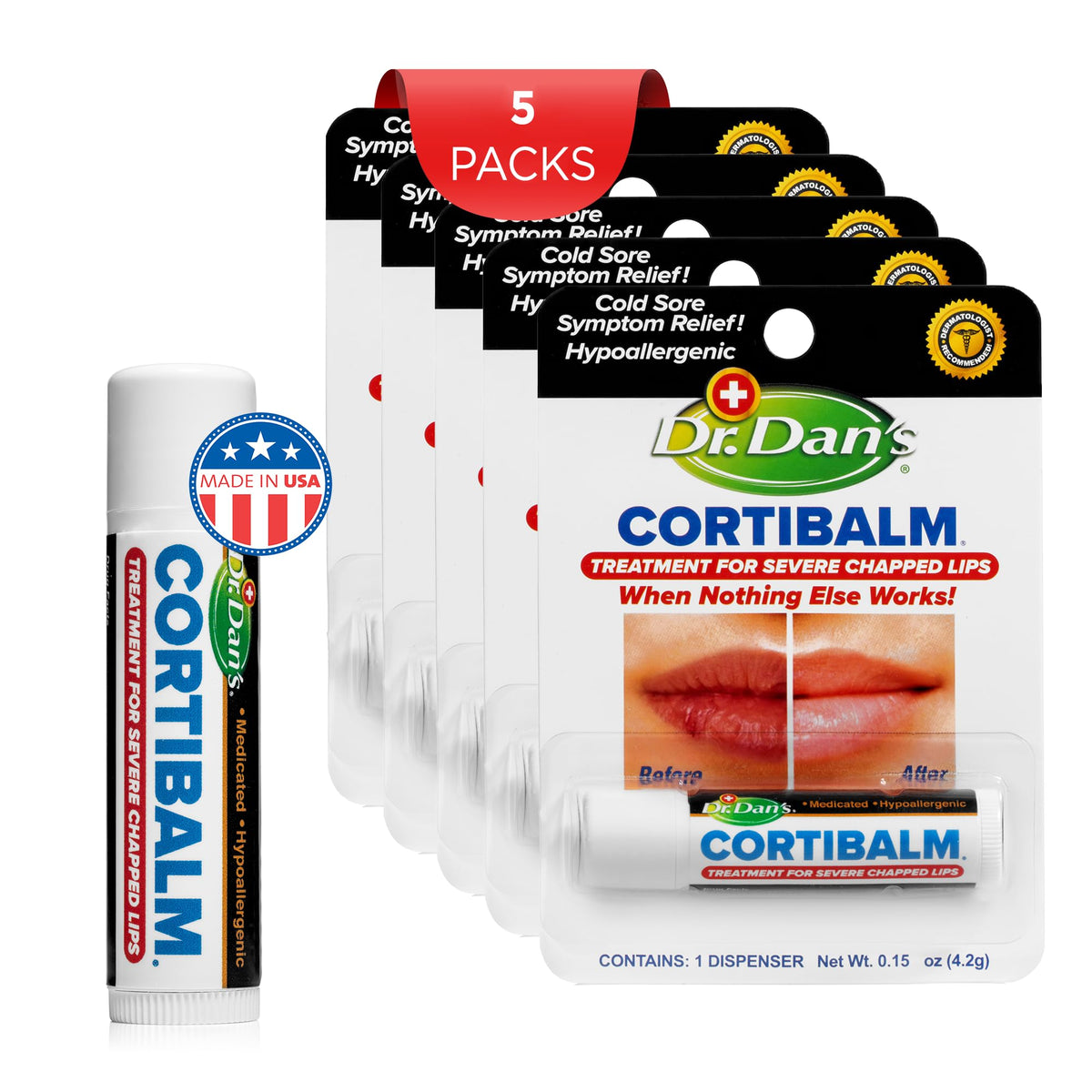 Dr. Dan's Cortibalm ingredients list on packaging