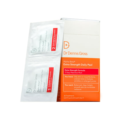 Dr Dennis Gross Alpha Beta Daily Peel packaging front view
