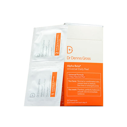 Dr Dennis Gross Alpha Beta Daily Peel packaging front view