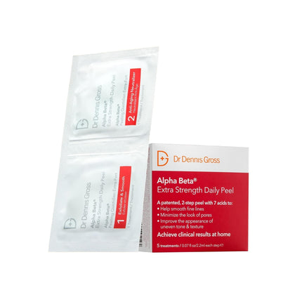Dr Dennis Gross Alpha Beta Extra Strength Exfoliating Daily Peel packaging front view