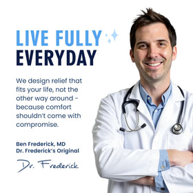 Dr. Frederick's Fuzzy Heel Socks in packaging ready for gifting