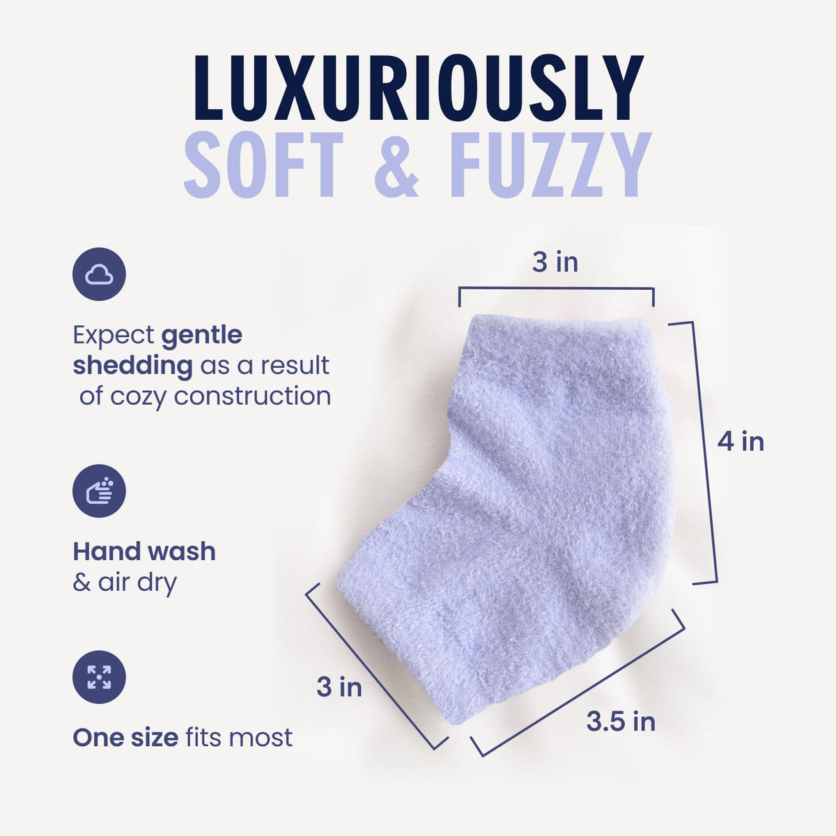 Dr. Frederick's Fuzzy Heel Socks with essential oils