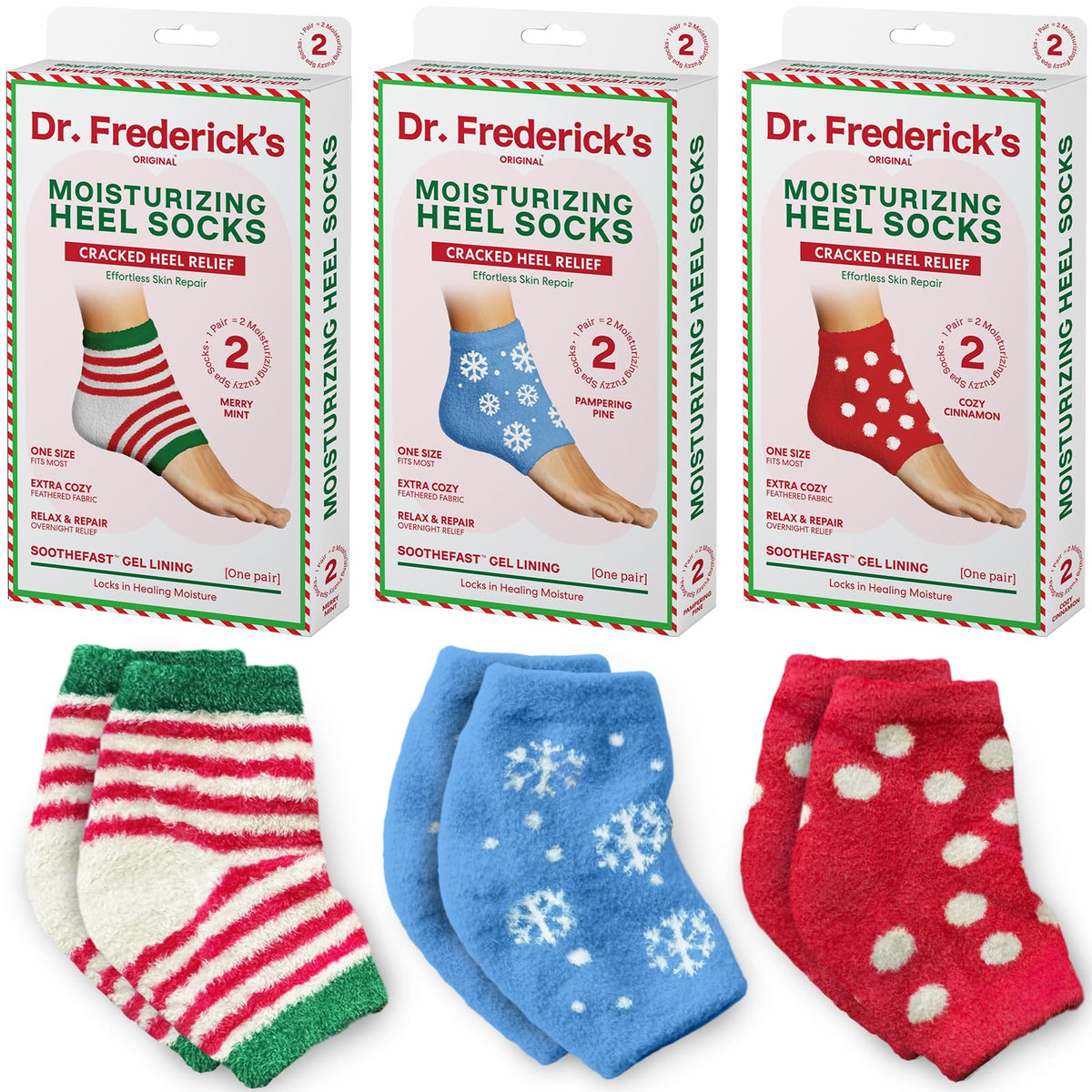 Dr. Frederick's Original Fuzzy Heel Socks front view