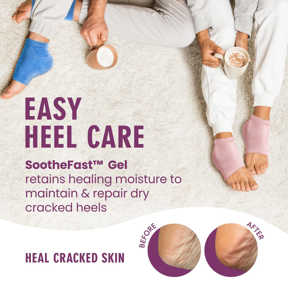 Dr. Frederick's Original Fuzzy Heel Socks packaging