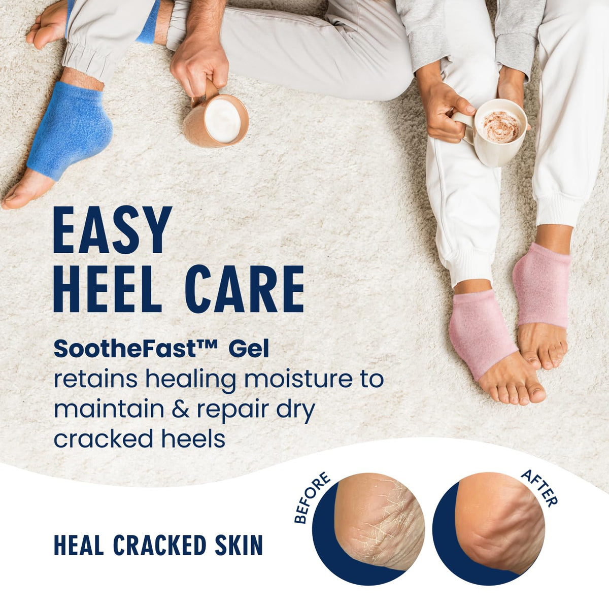 Dr. Frederick's Original Fuzzy Heel Socks packaging