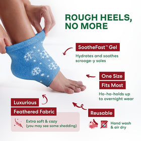 Dr. Frederick's Original Fuzzy Heel Socks with gel lining
