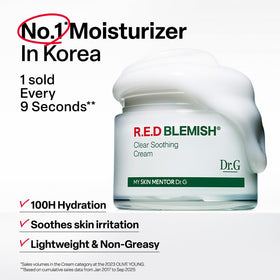 Dr.G R.E.D. Blemish Clear Soothing Face Cream packaging