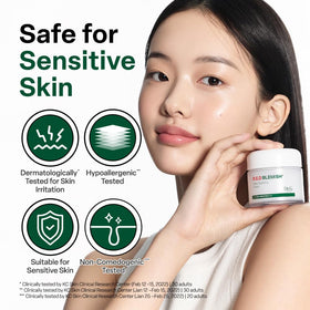Dr.G R.E.D. Blemish Clear Soothing Face Cream with ingredients