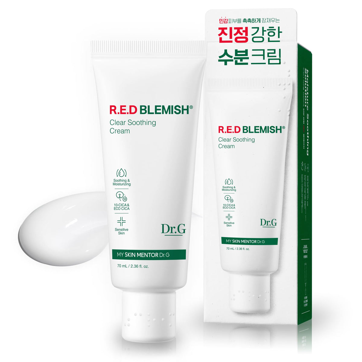 Dr.G Red Blemish Clear Soothing Moisturizer Cream 70ml front view