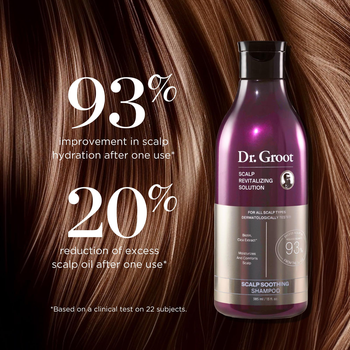 Dr. Groot Scalp Soothing Shampoo with orange-geranium scent