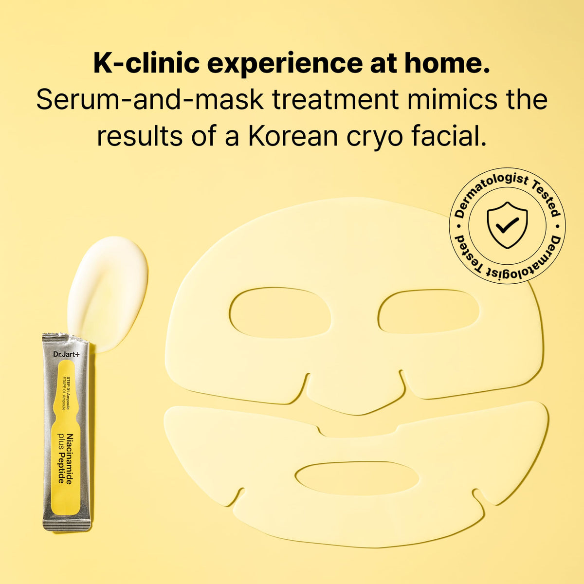 Dr.Jart+ Cryo Rubber Brightening Cooling Face Mask ampoule close-up