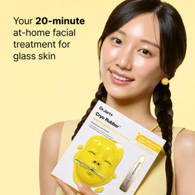 Dr.Jart+ Cryo Rubber Brightening Cooling Face Mask application on skin