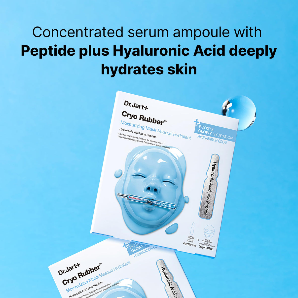 Dr.Jart+ Cryo Rubber Face Mask in use
