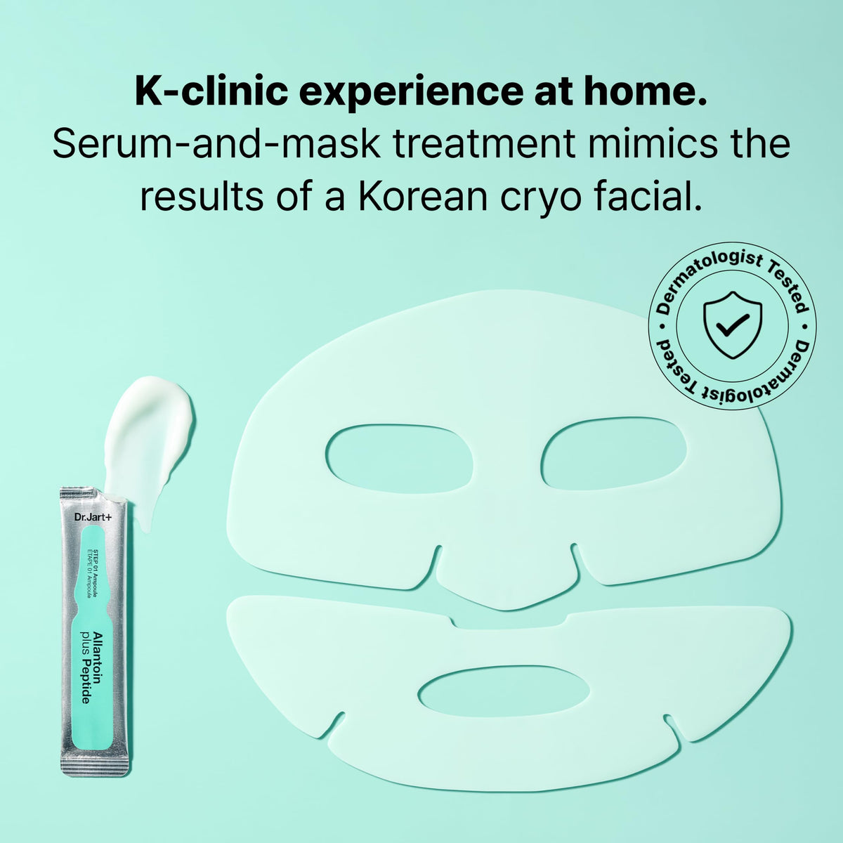 Dr.Jart+ Cryo Rubber Face Mask rubber mask showing texture