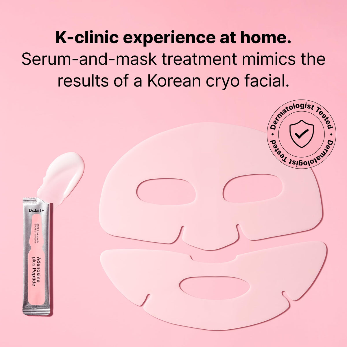 Dr.Jart+ Cryo Rubber Firming Cooling Face Mask ampoule and rubber mask