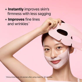 Dr.Jart+ Cryo Rubber Firming Cooling Face Mask application on skin