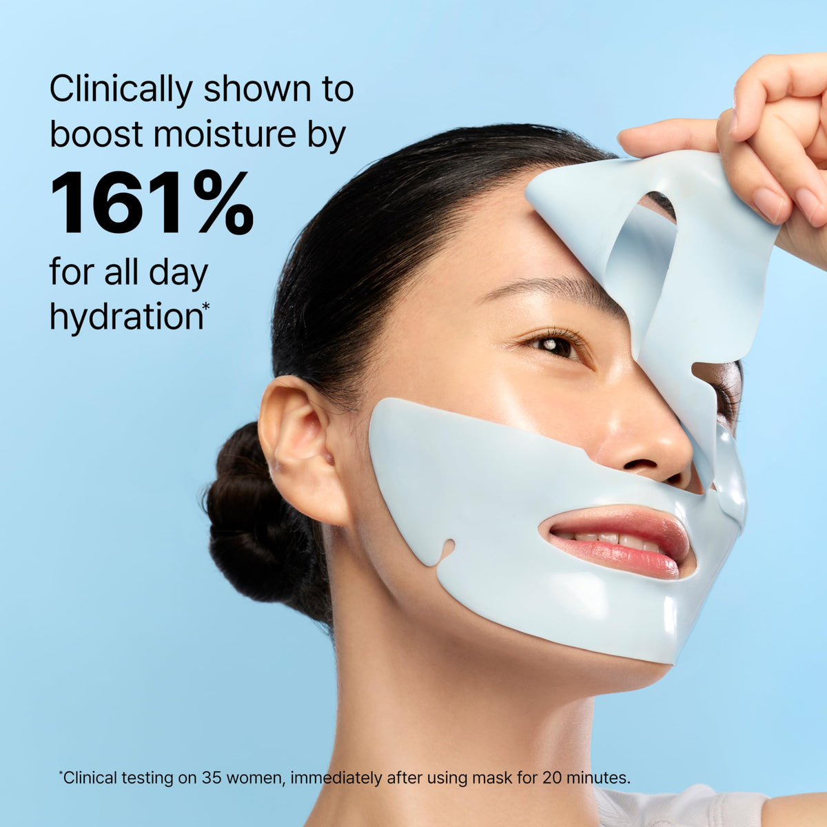 Dr.Jart+ Cryo Rubber mask application on skin