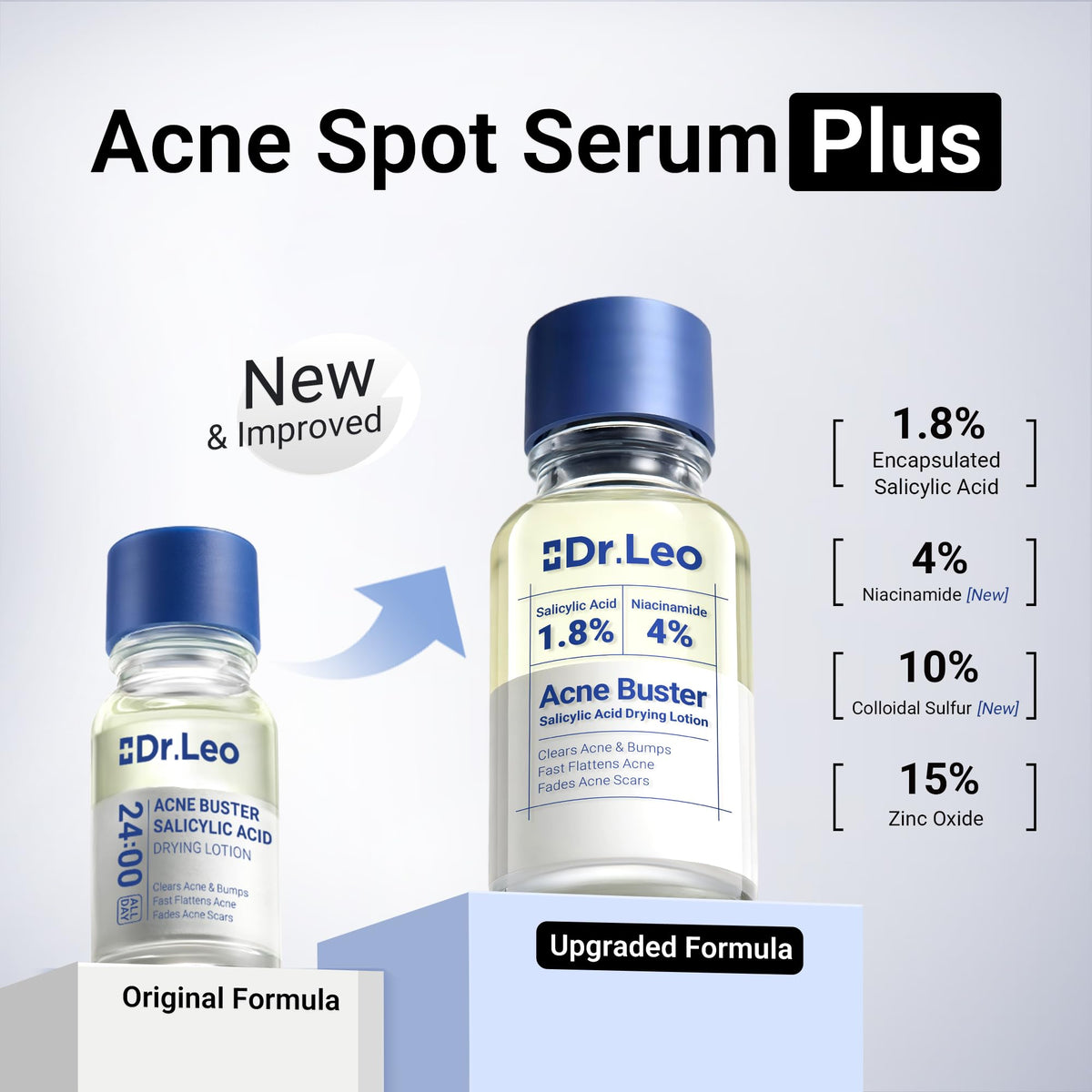 Dr.Leo Acne Spot 0.34oz bottle with applicator