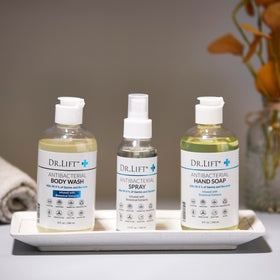 DR. LIFT Body Wash bottle with label details