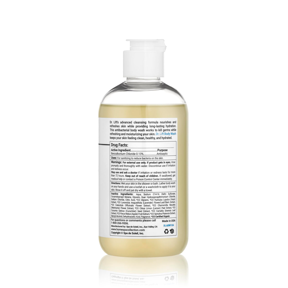 DR. LIFT Body Wash in shower setting
