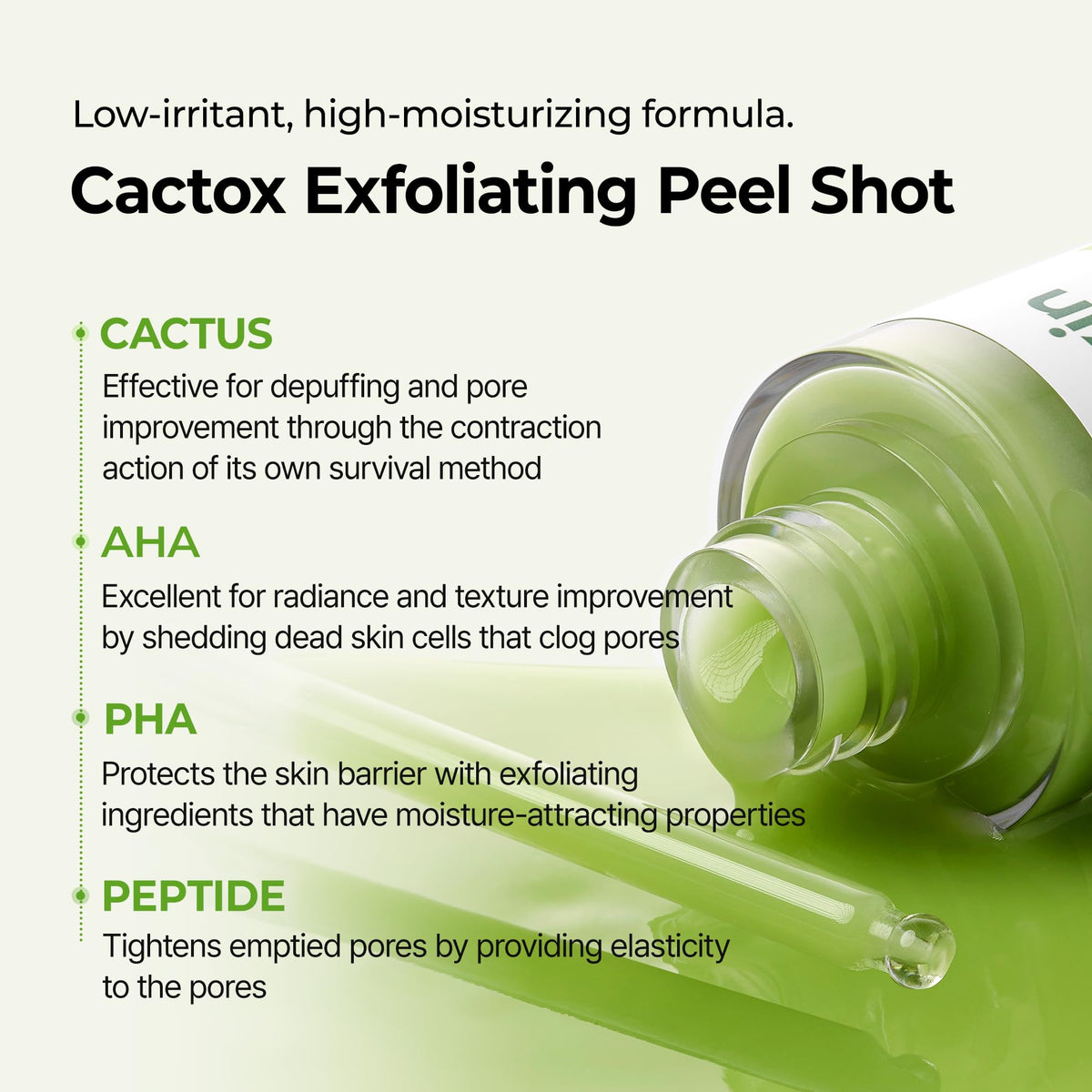 Dr.Melaxin Cactox Serum application on skin