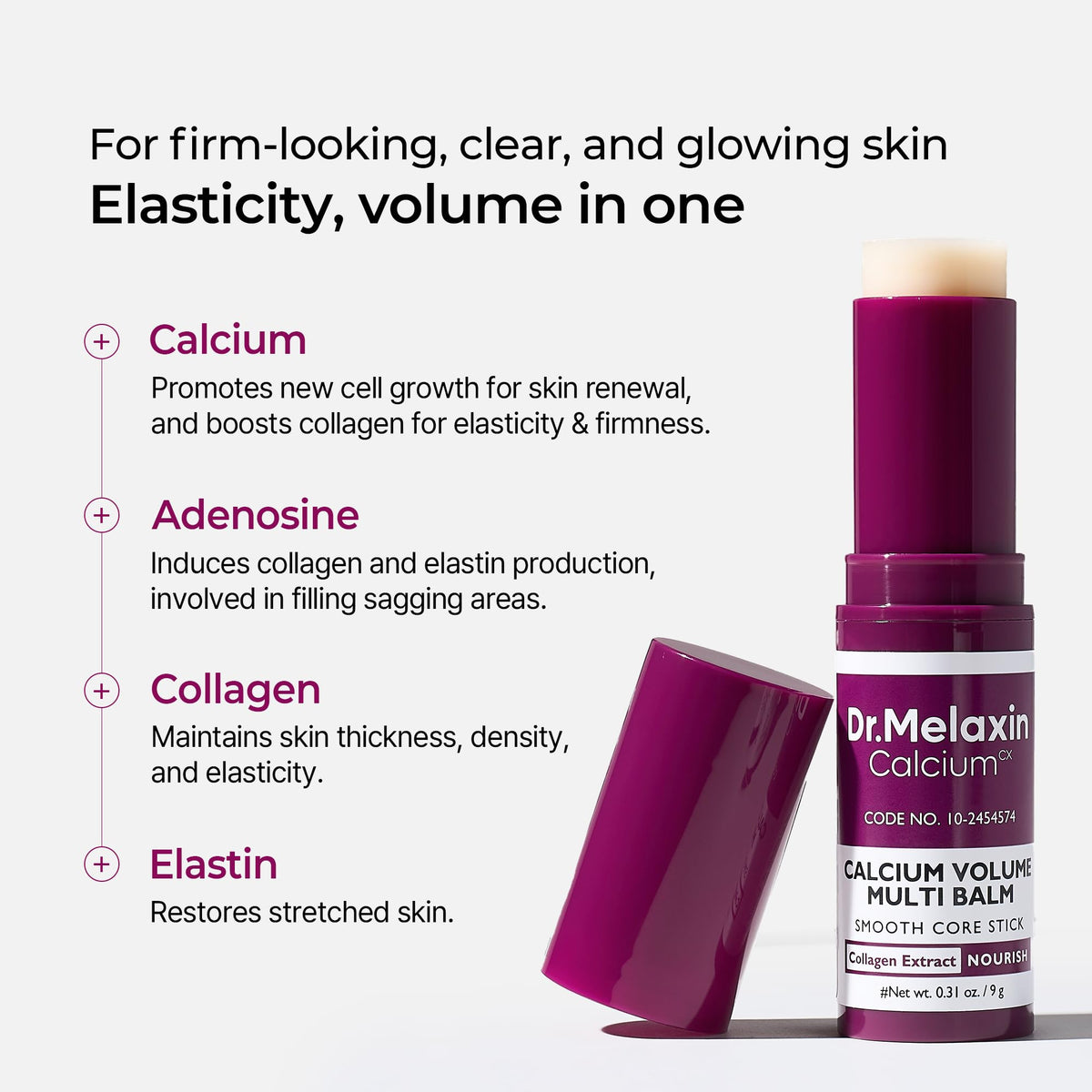 Dr.Melaxin Collagen Multi Balm Stick in hand