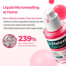 Dr.Melaxin Cyano Pink Spicule Serum texture on skin