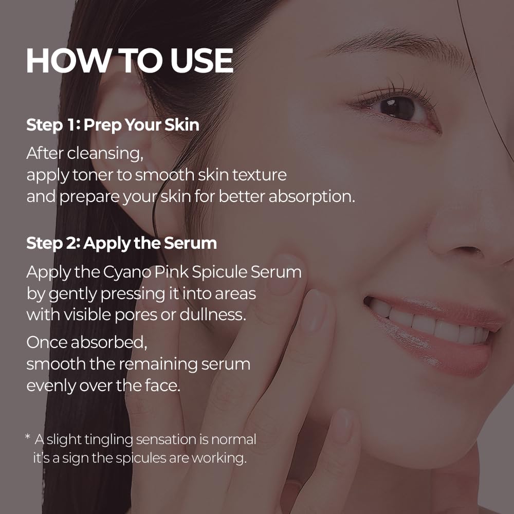 Dr.Melaxin Cyano Pink Spicule Serum with a dropper