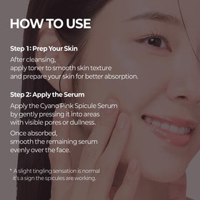 Dr.Melaxin Cyano Pink Spicule Serum with a dropper