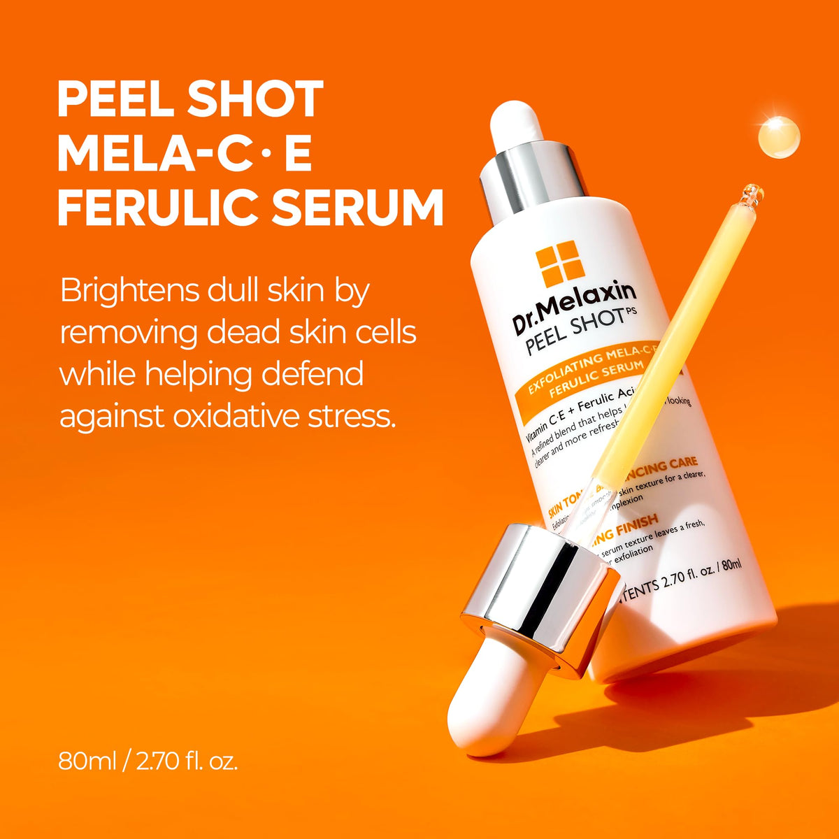 Dr.Melaxin Glow Rice Peeling Ampoule 80ml packaging