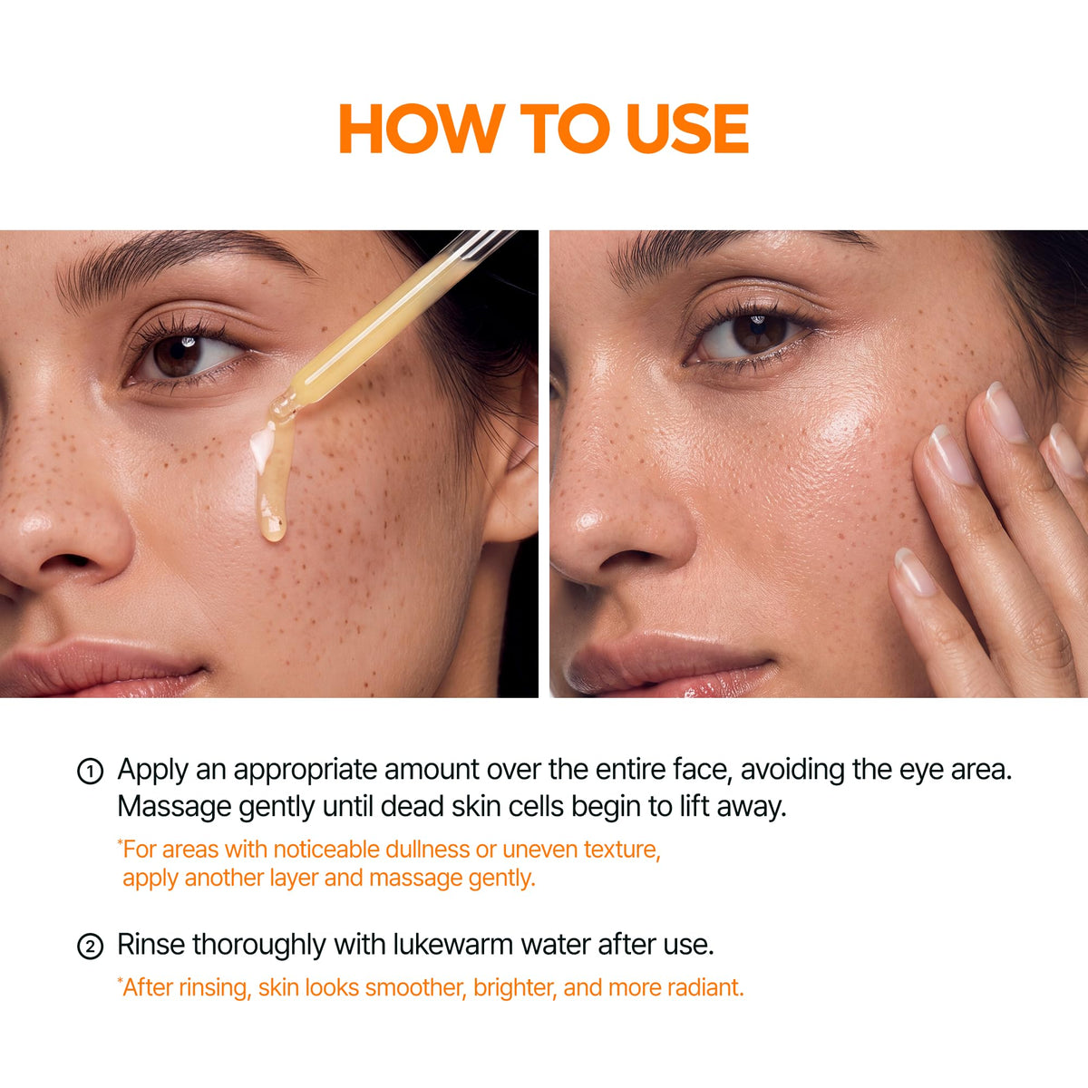 Dr.Melaxin Glow Rice Peeling Ampoule with other skincare products