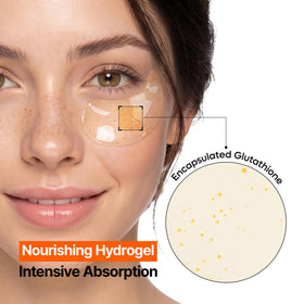 Dr.Melaxin Kojic Acid Eye Patch in use during a skincare routine