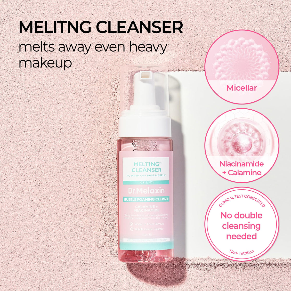 Dr.Melaxin Melting Bubble Foaming Cleanser texture close-up
