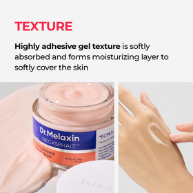 Dr.Melaxin Necksphalt Firming Cream application on neck
