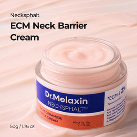 Dr.Melaxin Necksphalt Firming Cream showing texture on hand