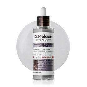 Dr.Melaxin Peel Shot Black Rice Exfoliating Ampoule front view