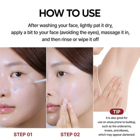 Dr.Melaxin Peel Shot Black Rice Exfoliating Ampoule packaging details