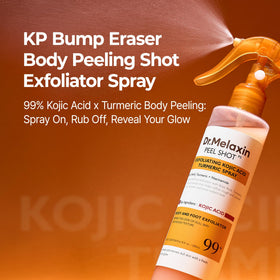 Dr.Melaxin Peel Shot Kojic Acid Turmeric Body Exfoliator Spray side view