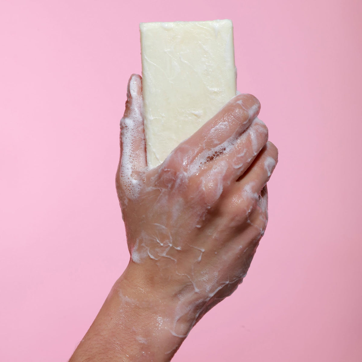 Dr. Natural Castile Bar Soap Lavender in a bathroom setting