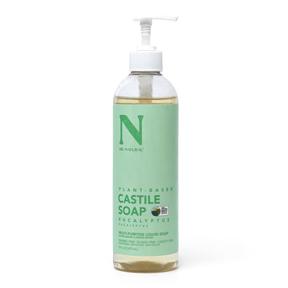 Dr. Natural Castile Liquid Soap 16 oz Eucalyptus front view
