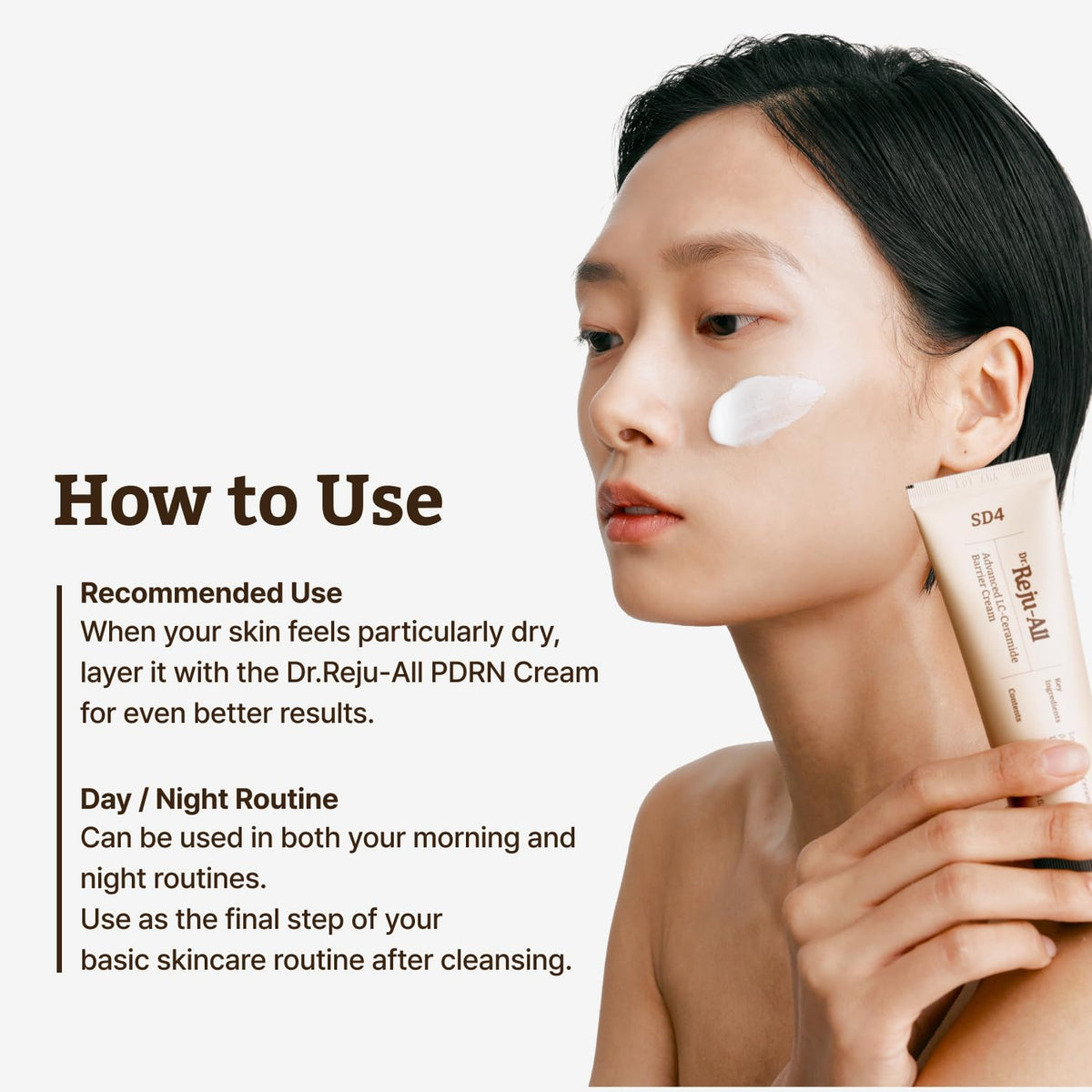 Dr.Reju-All Advanced LC-Ceramide Barrier Cream on a bathroom counter